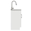 Modern Shaker All-In-One Laundry Utility Sink And Cabinet With Pull-Out Faucet