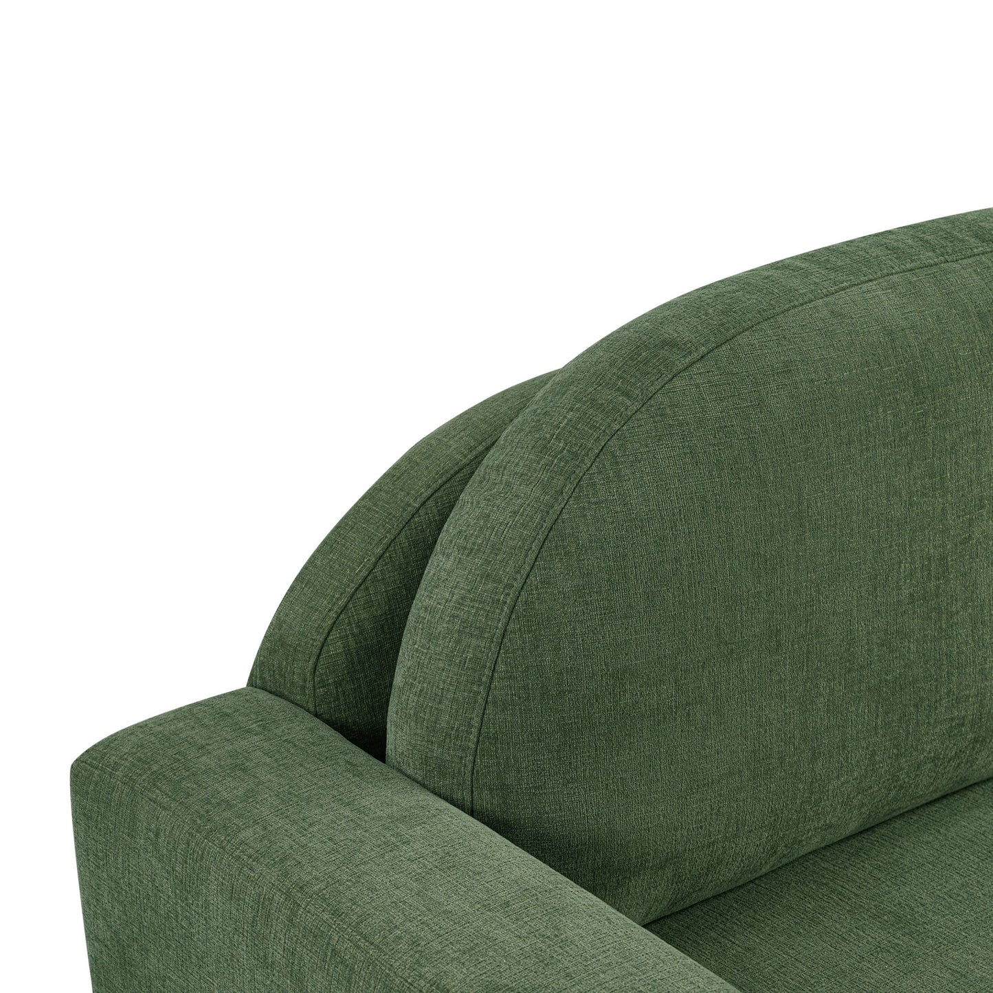 Modern 3 Seater Sofa With Curved Backrest