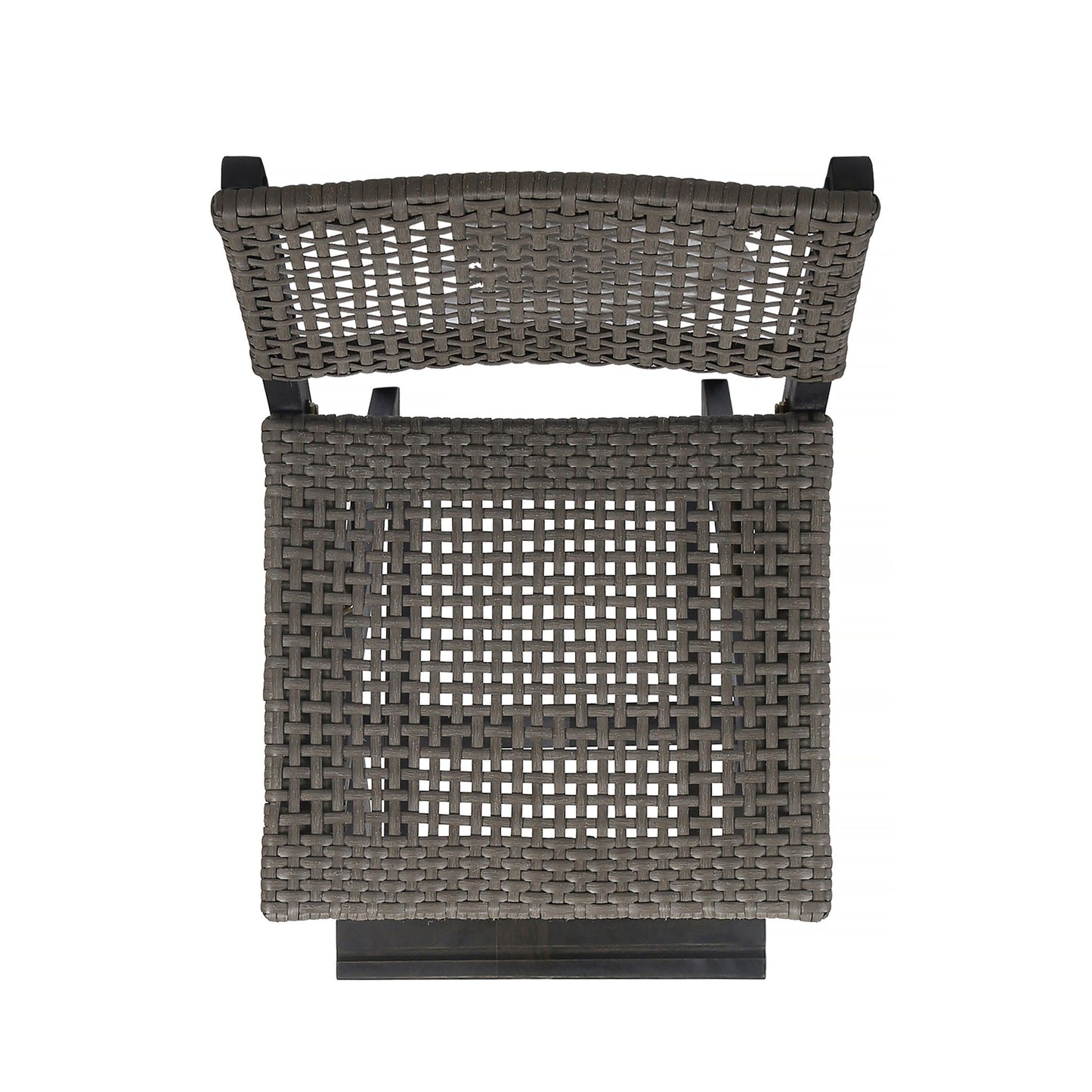 Outdoor Folding Acacia Wood Barstools With Rattan Backrest And Seat