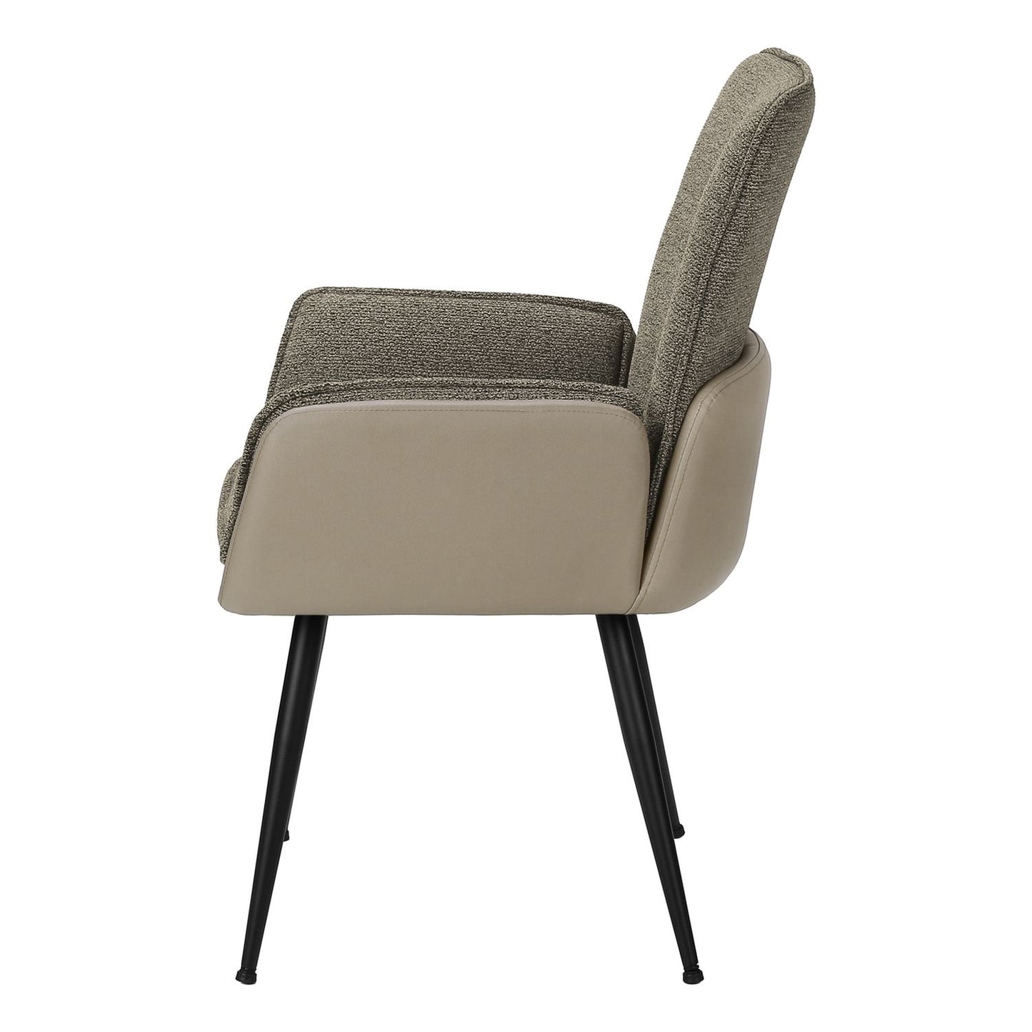 Dining Chair For Kitchen (Set of 2) - Brown / Gray