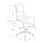 Office Chair With Adjustable Height - Black