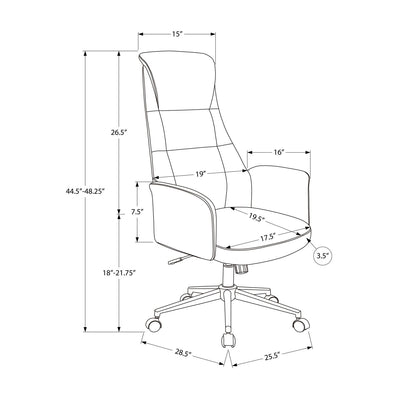 Office Chair With Adjustable Height - Black