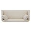 3 Seater Sofa With Wrap Around Armrests And Throw Pillows