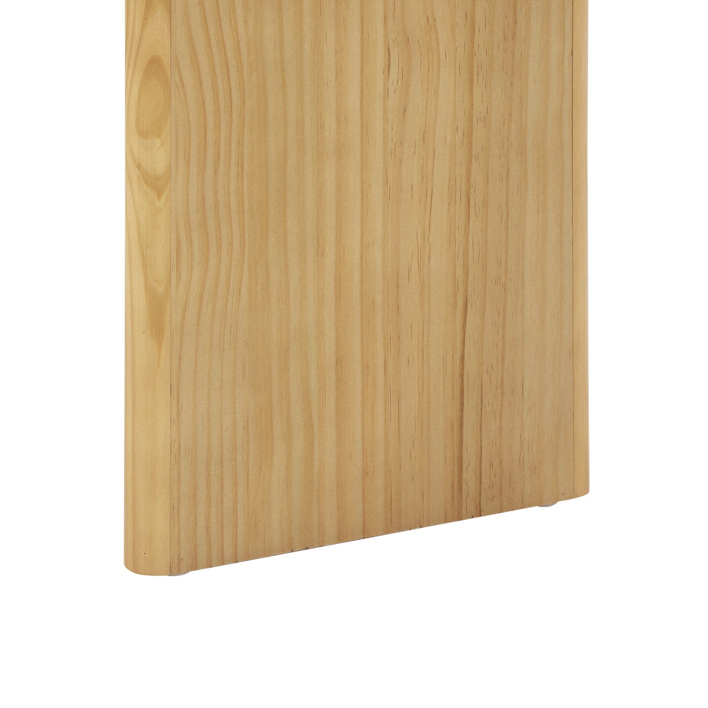 X-Frame Console Table, Angled Cross Leg Design, Rounded Edges - Natural