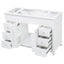 Bathroom Vanity Cabinet Only, 6 Soft Close Drawers & Double Doors - White