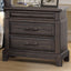 2 Drawer Nightstand Elegant Design - Mahogany
