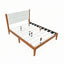 Platform Bed Frame With Upholstered Headboard, Slat Support