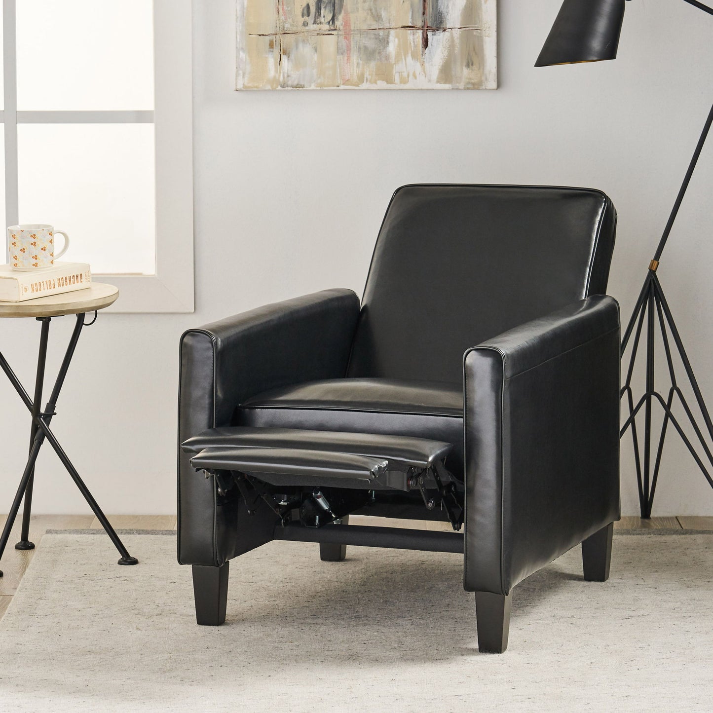 Upholstered Push Back Recliner Chair For Living Room