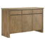 10 Piece Extension Dining Set With Upholstered Chairs And Matching Sideboard - Light Brown
