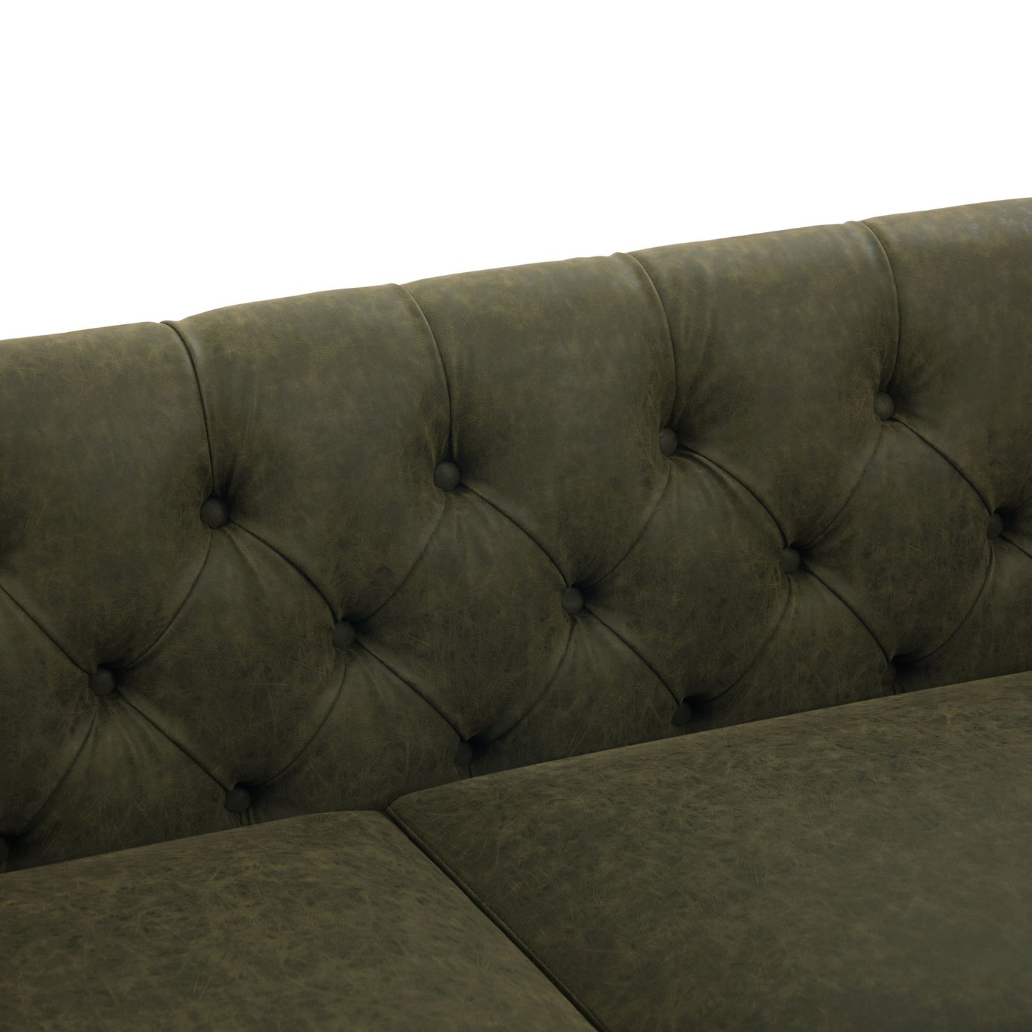 Chesterfield Sofa With Flared Arms For Living Room