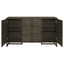 Glenmoor - 3 Drawer Server With 2 Cabinets - Dark Gray