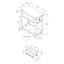 Accent End Table, 2 Tier, Narrow, Lamp, Storage Drawer, Charming Design