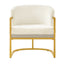 Upholstered Reading Accent Armchair For Living Room