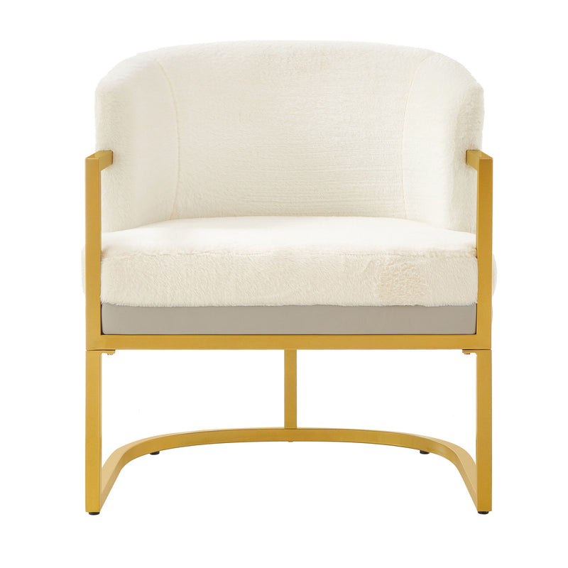 Upholstered Reading Accent Armchair For Living Room