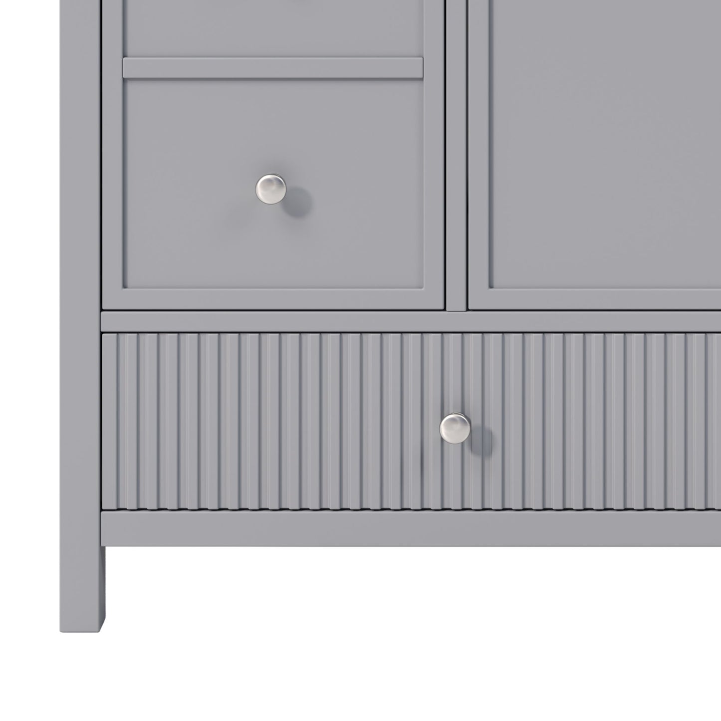 Bathroom Vanity With Separate Sink, Soft Close Doors And 4 Drawers