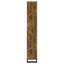 6 Tier Rectangular Bookcase With Accents - Brown