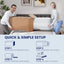 14" Mattress Hotel Collection Hybrid Mattress With Gel Memory Foam & Pocket Springs - Brown / White - King