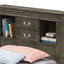 Traditional Style Bookcase Storage Bed