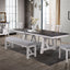 Maisie - Round Table - White / Brown