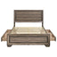 Queen Storage Bed With Underbed Drawers - Brown