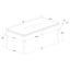 5 Piece Rectangular Dining Set With Upholstered Chairs - Black