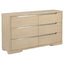 Mirador - 6 Drawer Bedroom Dresser - Natural