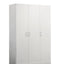 Declan - 3 - Door Wardrobe Cabinet Armoire With Storage Shelves And Hanging Rod - White