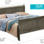 Panel Sleigh Bed