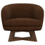 Swivel Accent Chair With Sculptural Base