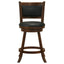 Swivel Stool With Swivel Base (Set of 2) - Black / Brown