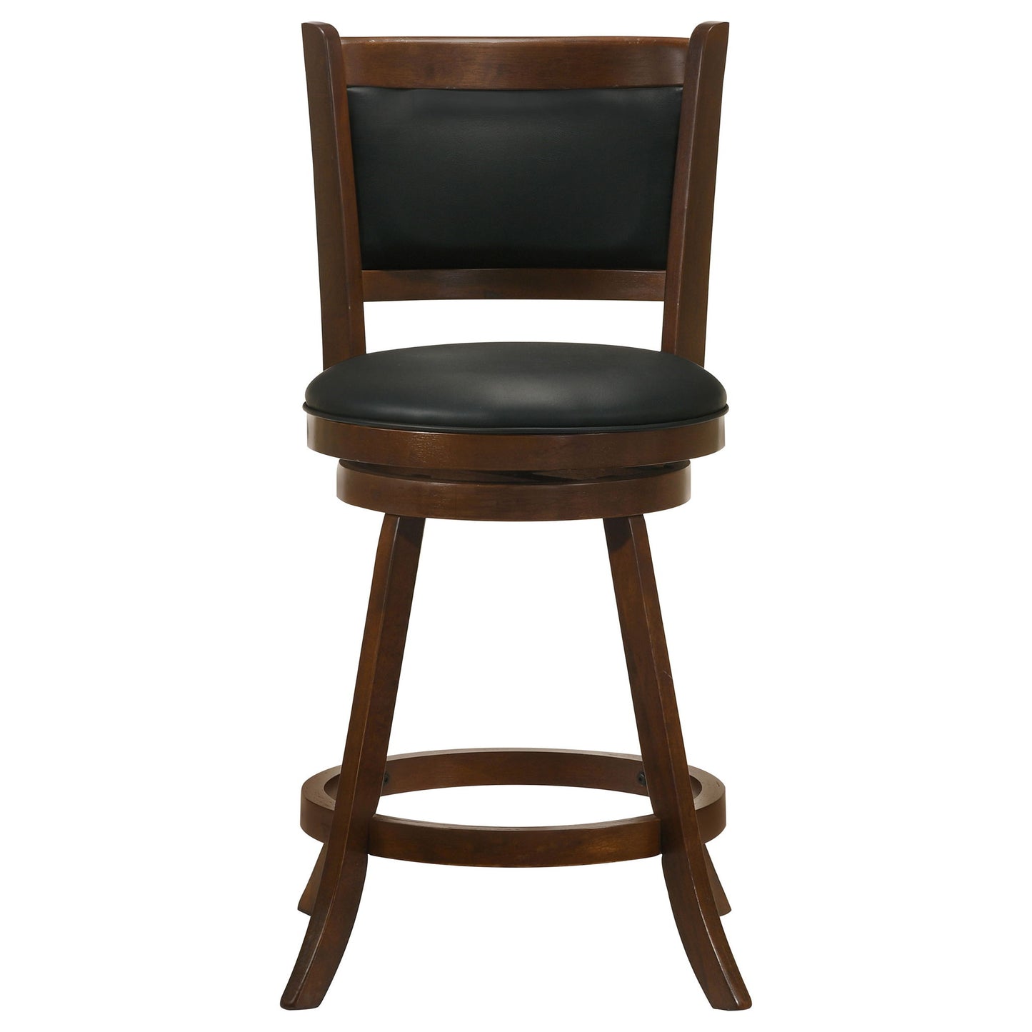 Swivel Stool With Swivel Base (Set of 2) - Black / Brown