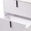 Bathroom Vanity With Ceramic Sink, Fluted Design