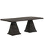 Plateau - 78" Rectangle Dining Table - Top & Base - Dark Brown