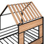 Loft Bed With Roof, Window, Guardrail, Ladder