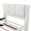 Upholstery Platform Bed With Trundle, Trundle Can Be Flat Or Erected