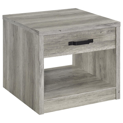 Nuberg - 2 Piece And End Table Set With Storage Drawers - Gray