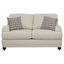 Brewster - Upholstered Loveseat With English Arms - Light Gray