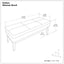Carlson - Ottoman Bench, Mid Century Design
