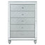 Arabesque - 5 Drawer Bedroom Chest - Silver