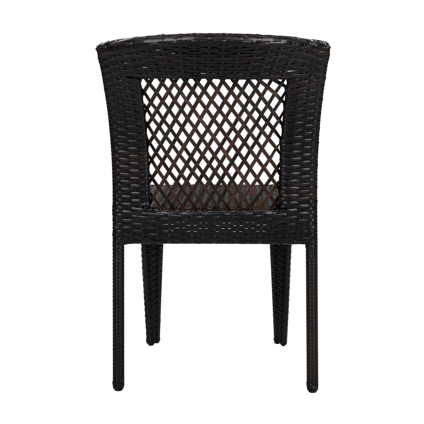 7 Piece Outdoor Patio Dining Set With Table & 6 Chairs - Brown / Brown Multi