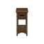 Accent End Table, 2 Tier, Narrow, Storage Drawer, Transitional - Walnut