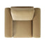 Mason - Arched Arm Chair - Camel Brown Beige