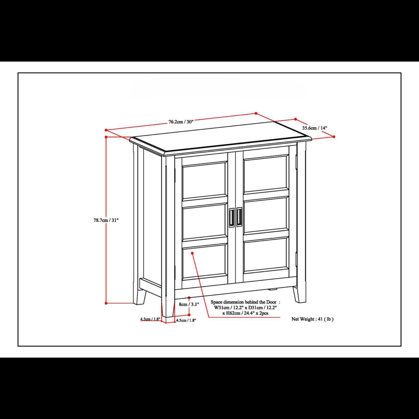 Burlington - Handcrafted Low Storage Cabinet