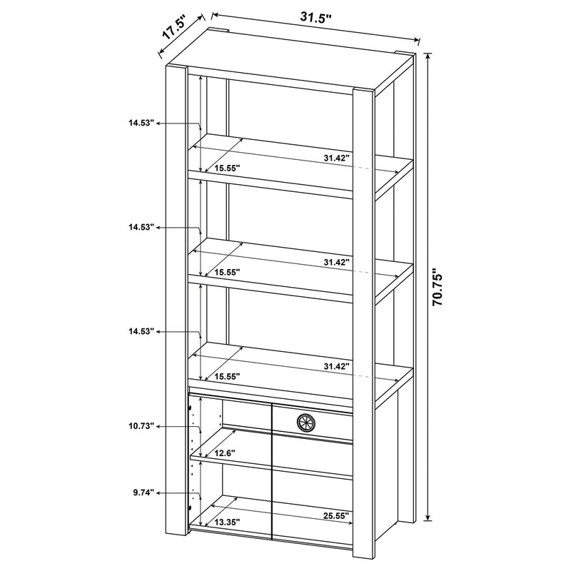 Susac - 3 Piece Entertainment Center With TV Stand And Media Towers - Light Oak