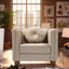 Chesterfield Accent Tufted Square Arm Side Chair