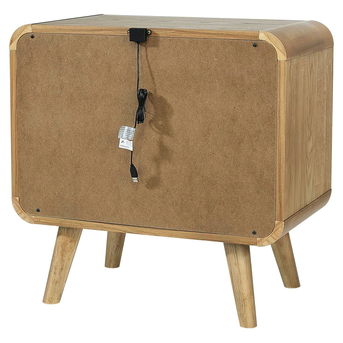Winston - 2 Drawer Nightstand - Ash Brown