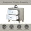 Sliverfluff - Mirrored Nightstand - Champagne