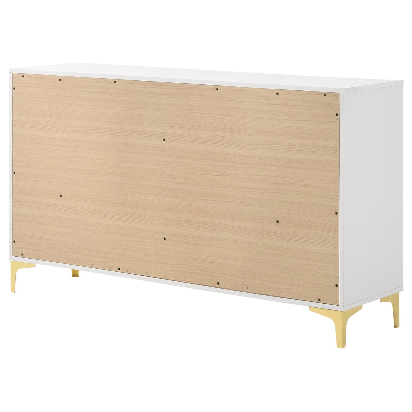Karena - Rectangular 6 Drawer Dresser - White
