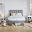 Upholstered Platform Bed With A Hydraulic Storage System