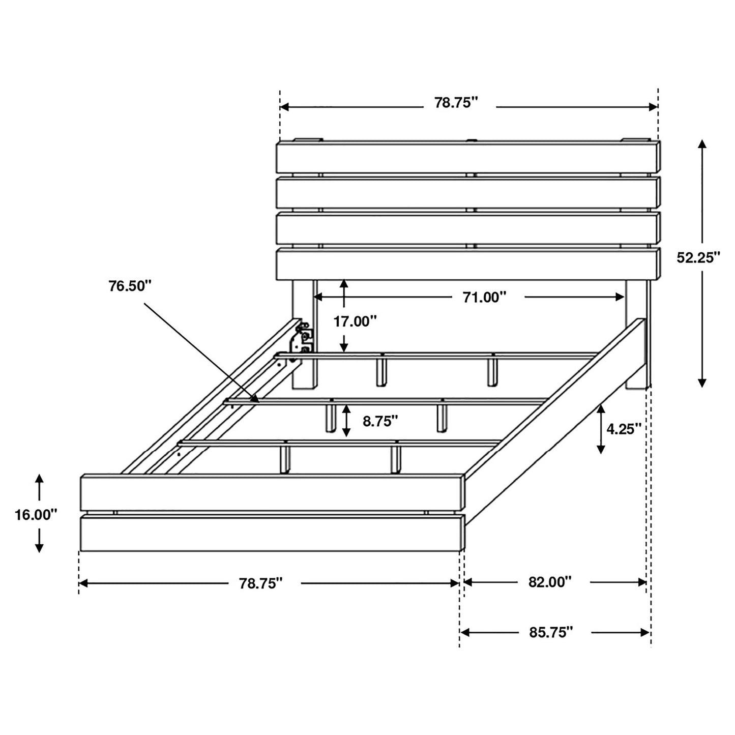 Geary - Panel Bed